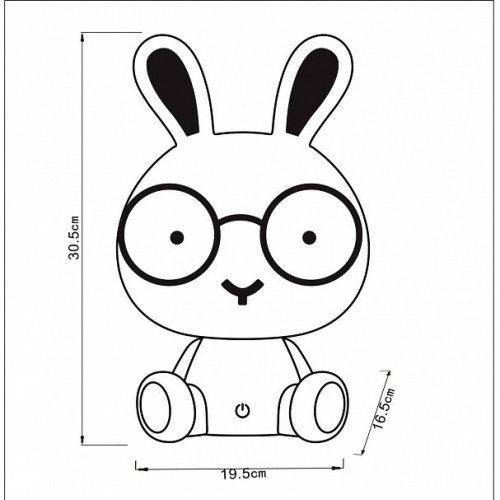 Настольная лампа Lucide Dodo Rabbit 71591/03/66