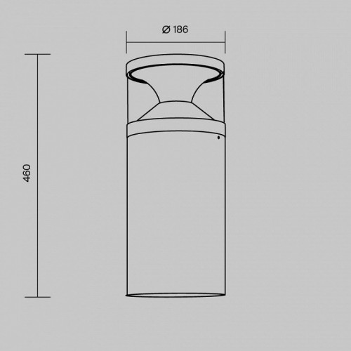 Наземный низкий светильник Maytoni Pyro O496FL-L21B3K1