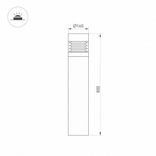 Наземный низкий светильник Arlight LGD-FRESNEL-BOLL 045539 Наземный низкий светильник Arlight LGD-FRESNEL-BOLL 045539