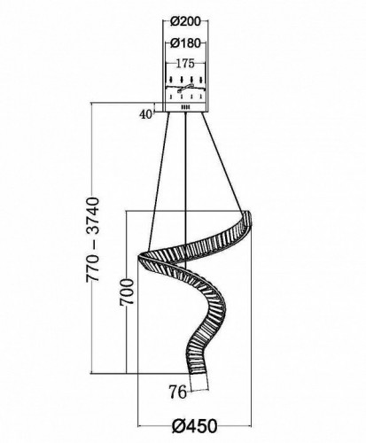 Подвесной светильник Maytoni Krone P097PL-L48BS3K Подвесной светильник Maytoni Krone P097PL-L48BS3K