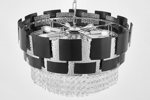 Подвесная люстра Lumina Deco Molina LDP 7045-600 BK+CHR Подвесная люстра Lumina Deco Molina LDP 7045-600 BK+CHR
