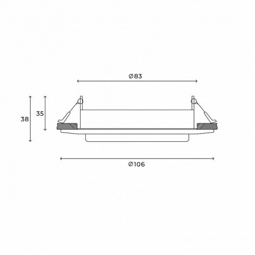 Встраиваемый светильник Hesby Lighting Orbit HSBL_0131