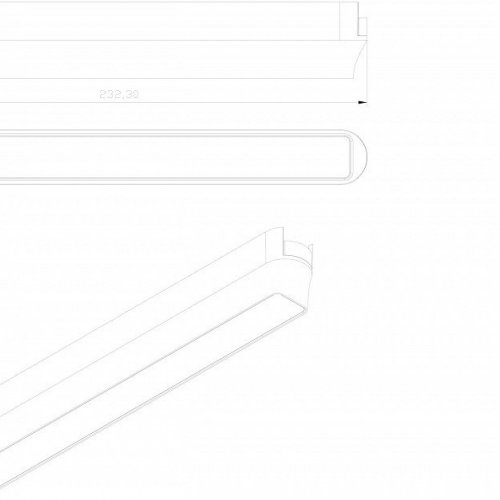 Трековый светильник Denkirs AIR LINEAR DK5330-BK Трековый светильник Denkirs AIR LINEAR DK5330-BK