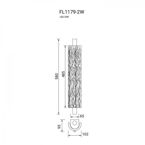 Настенный светильник Rudeza FL1179-2W