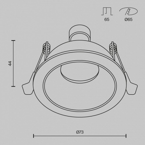 Точечный светильник Maytoni Share DL126-GU10-W