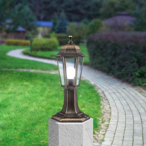 Наземный низкий светильник Эра  НТУ 06-60-001 бронза