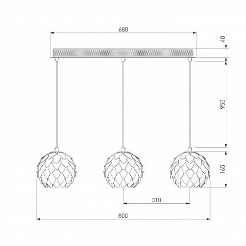 Подвесной светильник Bogates Cedro 304/3