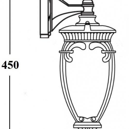 Настенный фонарь уличный Oasis Light VERONA 86202/04 Gb