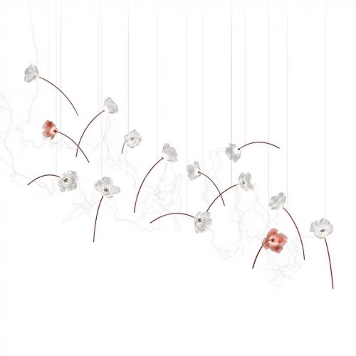 Подвесной светильник Slamp Poppy POPSL00PRR03SLD000EU Подвесной светильник Slamp Poppy POPSL00PRR03SLD000EU