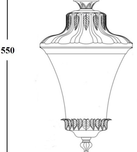 Потолочный светильник уличный Oasis Light ELBA 86405A Bl
