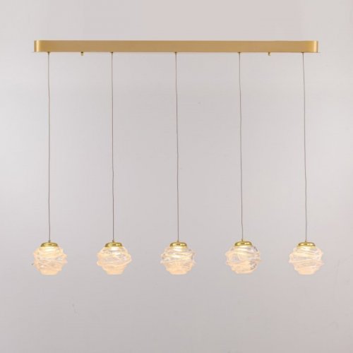 Подвесной светильник MD25030003 MD25030003-5B gold/clear