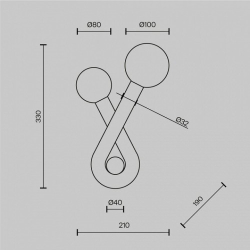 Бра Vortex MOD476WL-02BS Бра Vortex MOD476WL-02BS