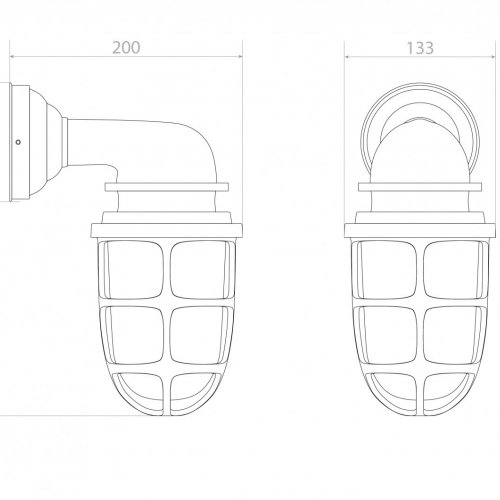 Настенный уличный светильник Covali WL-59895 Настенный уличный светильник Covali WL-59895