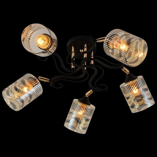 Потолочная люстра Reluce 11313-0.3-05 BK+FGD Потолочная люстра Reluce 11313-0.3-05 BK+FGD