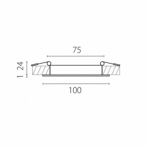 Встраиваемый светильник Lightstar Zocco 223072-XS Встраиваемый светильник Lightstar Zocco 223072-XS