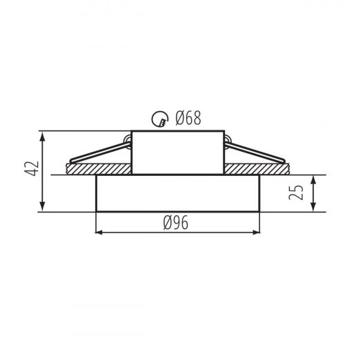 Точечный светильник Kanlux ELICEO DSO B/B 35280
