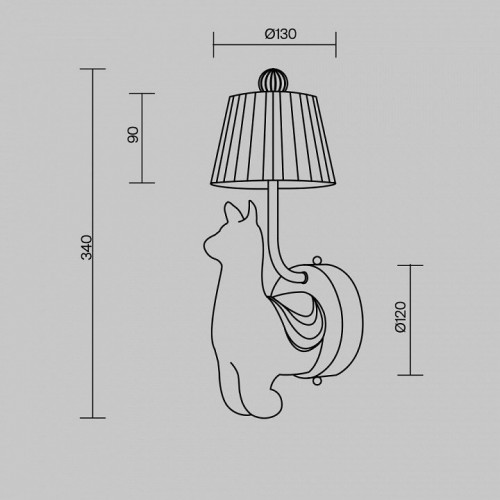 Бра Maytoni Senor Alpaca MOD377WL-L6W3K Бра Maytoni Senor Alpaca MOD377WL-L6W3K