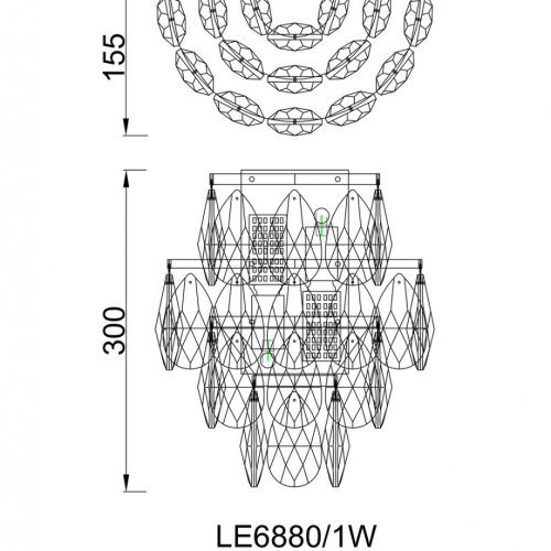 Бра Melanie LE6880/1W CH