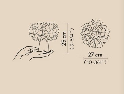 Интерьерная настольная лампа Slamp Clizia Mama Non Mama CLIT000GNM000BDWHBEU