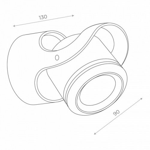 Уличный настенный светодиодный светильник ST Luce Round SL093.401.01 Уличный настенный светодиодный светильник ST Luce Round SL093.401.01