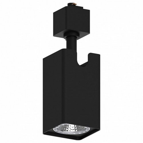 Светильник Feron AL144 трековый однофазный на шинопровод под лампу GU10, черный 51321 Светильник Feron AL144 трековый однофазный на шинопровод под лампу GU10, черный 51321