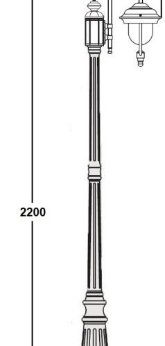 Наземный фонарь Oasis Light MADRID 84309/10 down Bl Наземный фонарь Oasis Light MADRID 84309/10 down Bl