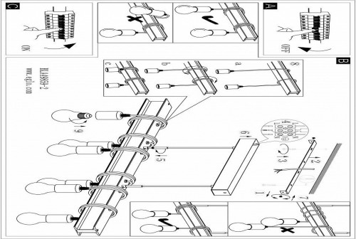 Подвесная люстра Eglo Townshend 49859 Подвесная люстра Eglo Townshend 49859