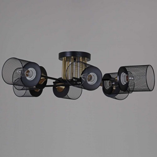 Потолочная люстра Reluce 38460-0.3-08 BK+COPPER