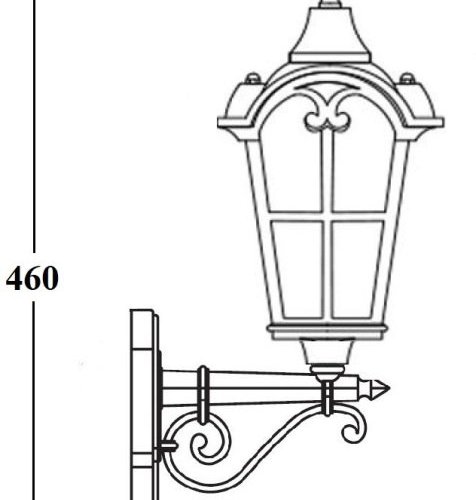 Настенный фонарь уличный Oasis Light PORTO 86101/02 R