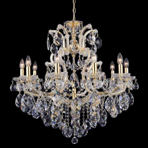 Подвесная люстра Crystal Lux Isabel ISABEL SP11 GOLD/TRANSPARENT Подвесная люстра Crystal Lux Isabel ISABEL SP11 GOLD/TRANSPARENT
