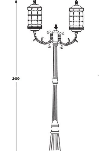 Наземный фонарь BARSELONA 81209A/16 Gw