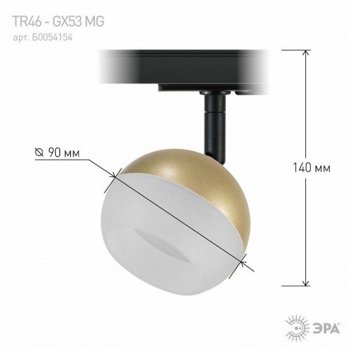 Трековый светильник ЭРА TR46 - GX53 MG