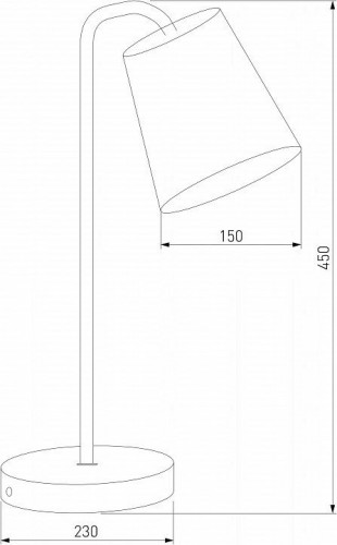 Настольная лампа Eurosvet Montero 01134/1 белый