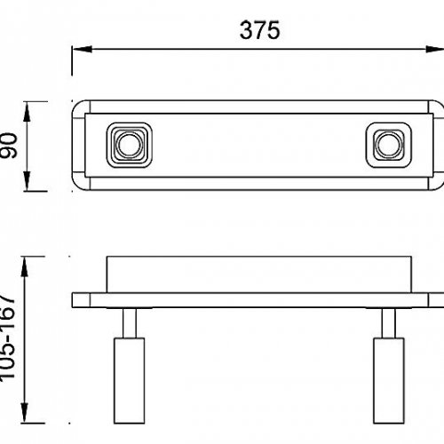Настенно-потолочный светильник Mantra Ibiza 5254