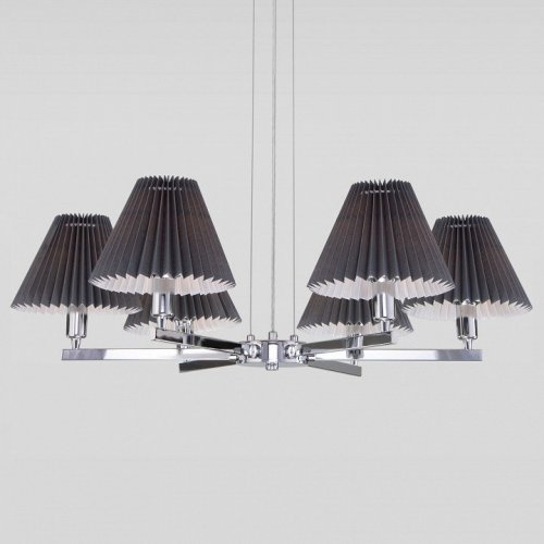 Подвесная люстра Eurosvet Peony 60136/6 хром/графит Подвесная люстра Eurosvet Peony 60136/6 хром/графит