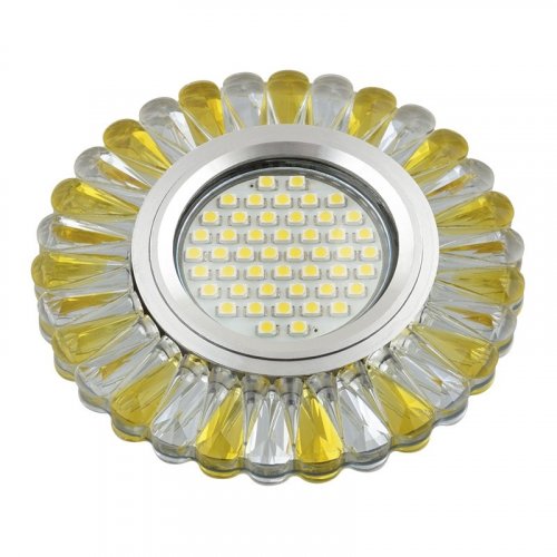 Встраиваемый светильник Fametto Luciole DLS-L145 Gu5.3 Glassy/Gold