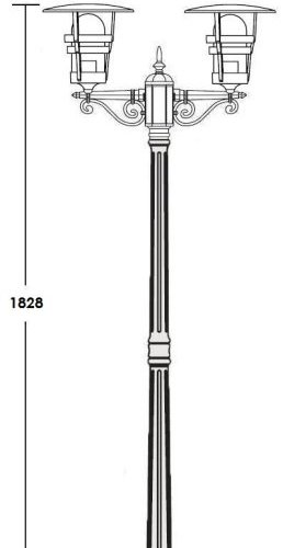 Наземный фонарь Oasis Light TOKIO 2 68908A Bl