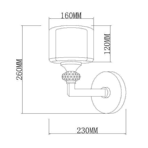 Бра Vele Luce Lotus VL1053W01