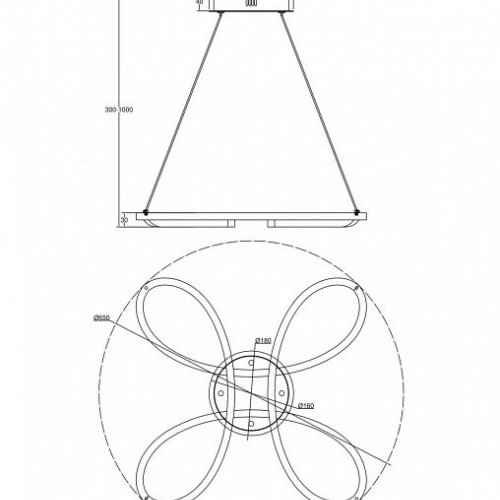 Подвесной светильник Freya Jumbo FR6047PL-L70W