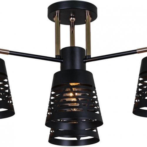 Потолочная люстра Reluce 06074-3.3-04 BK+FG