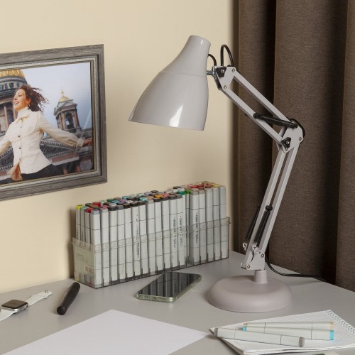 Офисная настольная лампа N-123 N-123-Е27-40W-GY