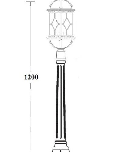 Наземный фонарь Oasis_Light SORENTO 92607 Bl