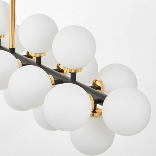 Подвесная люстра Lumina Deco Marsiada LDP 6033-24 BK+GD