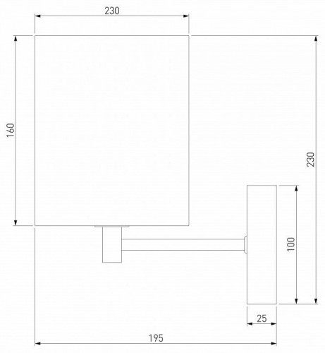 Бра Eurosvet Brume 60174/1 латунь