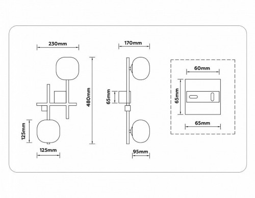 Настенный светильник Ambrella light High Light LH51019