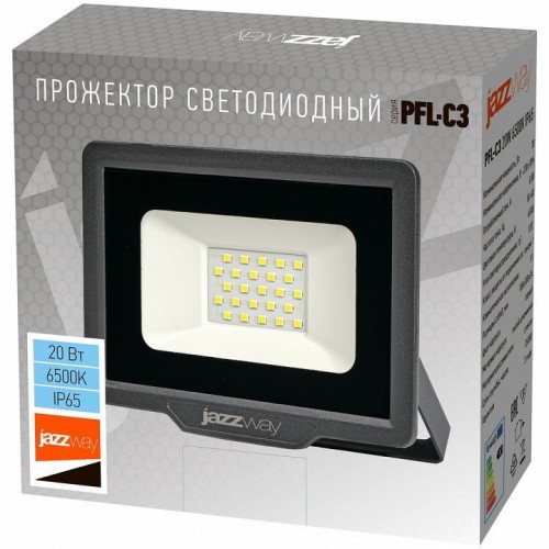 Настенно-потолочный прожектор Jazzway  PFL- C3 20w  6500K IP65
