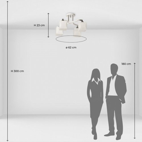 Люстра на штанге De City Тетро 27 673018004