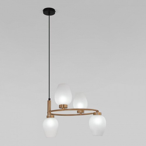 Подвесная люстра Eurosvet Alva 30183/4 латунь Подвесная люстра Eurosvet Alva 30183/4 латунь