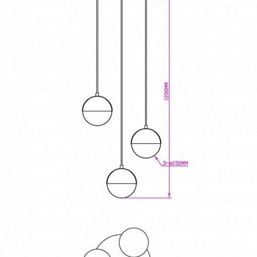 Подвесной светильник MyFar Loreen MR2220-3P Подвесной светильник MyFar Loreen MR2220-3P