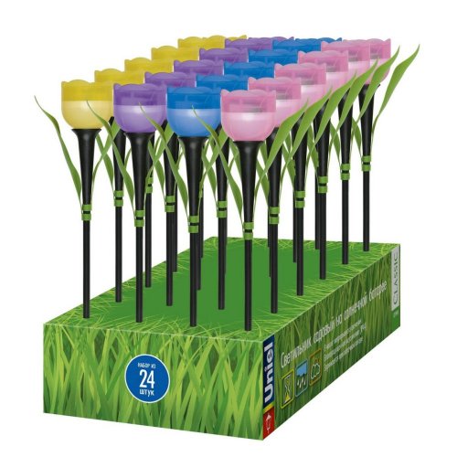 Светильник на солнечных батареях (UL-00004275) Uniel Promo USL-C-651/PT305 Tulip Set 24 Светильник на солнечных батареях (UL-00004275) Uniel Promo USL-C-651/PT305 Tulip Set 24